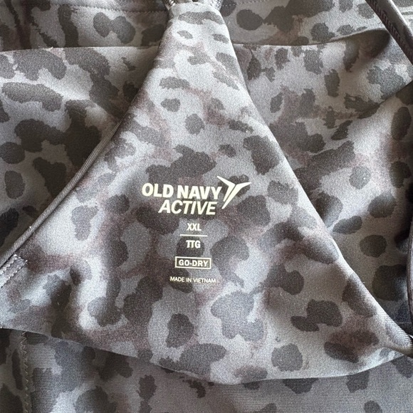 Old Navy Black Leopard Print Longline Sports Bra | XXL - Picture 5 of 5